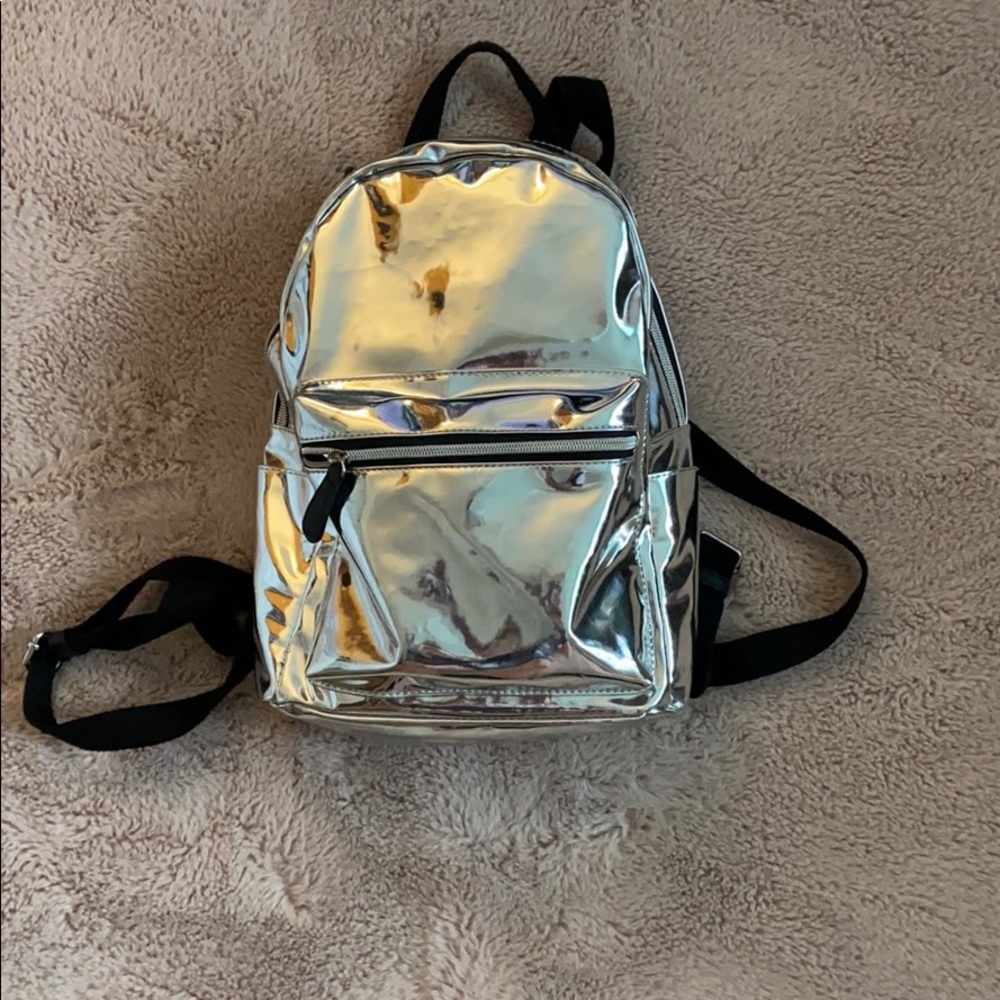 A sliver backpack